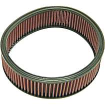 E-3530 Universal Air Filter - Red, Cotton Gauze, Washable, Universal, Sold individually