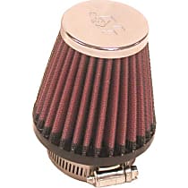 RC-1090 Universal Air Filter - Red, Cotton Gauze, Washable, Universal, Sold individually
