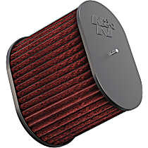 Universal Air Filter - Red, Cotton Gauze, Washable, Direct Fit, Sold individually