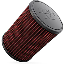 RU-2820 Universal Air Filter - Red, Cotton Gauze, Washable, Universal, Sold individually