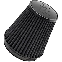 RU-3101HBK Universal Air Filter - Black, Synthetic, Washable, Direct Fit, Sold individually