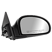Passenger Side Mirror, Power Adjust, Heated, Paintable, Manual Folding, No Signal Light, No Blind Spot Feature, No Memory, No Puddle Light, No Auto-Dimming