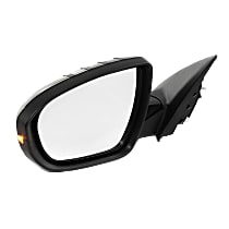 Driver Side Mirror, Power, Power Folding, Heated, Paintable, In-housing Signal Light, Without memory, Without Puddle Light, Without Auto-Dimming, Without Blind Spot Feature, USA Built Vehicle