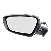 Driver Side Mirror, Power, Power Folding, Heated, Paintable, In-housing Signal Light, No Memory, No Puddle Light, No Auto-Dimming, No Blind Spot Feature, Sedan