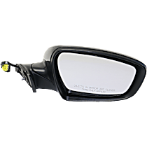 Passenger Side Mirror, Power, Manual Folding, Heated, Paintable, No Signal Light, No Memory, No Puddle Light, No Auto-Dimming, No Blind Spot Feature