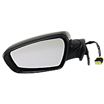 Driver Side Mirror, Power, Power Folding, Heated, Paintable, In-housing Signal Light, No Memory, With Puddle Light, No Auto-Dimming, No Blind Spot Feature