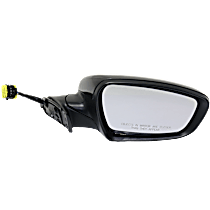 Passenger Side Mirror, Power, Power Folding, Heated, Paintable, In-housing Signal Light, No Memory, With Puddle Light, No Auto-Dimming, No Blind Spot Feature