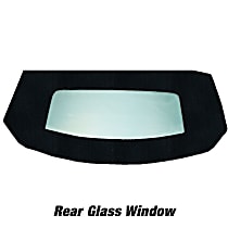 HG0116TN14SF Convertible Rear Window - Cloth, Direct Fit, Sold individually