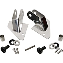 30533 Mirror Relocation Bracket - Polished, Stainless Steel, Direct Fit