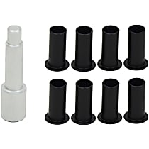 70002 Door Hinge Bushing - Black, Delrin, Direct Fit, Set of 8