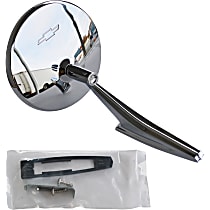 0849-559 Driver or Passenger Side Mirror, Non-Folding, Non-Heated, Chrome, Without Auto-Dimming, Without Blind Spot Feature, Without Signal Light, Without Memory