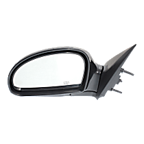 Driver Side Mirror, Power Adjust, Heated, Textured Black, Manual Folding, No Signal Light, No Blind Spot Feature, No Memory, No Puddle Light, No Auto-Dimming