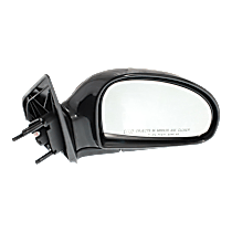 Passenger Side Mirror, Power Adjust, Heated, Textured Black, Manual Folding, No Signal Light, No Blind Spot Feature, No Memory, No Puddle Light, No Auto-Dimming