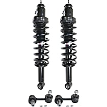 4-Piece Kit Rear, Driver and Passenger Side Suspension Kit, includes (2) Loaded Strut and (2) Sway Bar Link