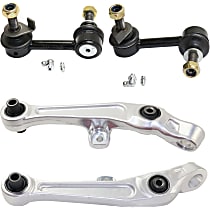 Front, Driver and Passenger Side Control Arm Kit, includes Sway Bar Links