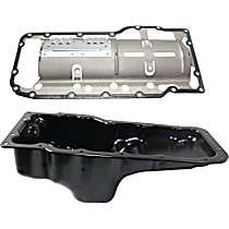 2-Piece Kit Oil Pan, Gasket And/Or Sealant Not Included, Steel, 4.7L 8Cyl,  Includes (1) Oil Pan and (1) Oil Pan Gasket