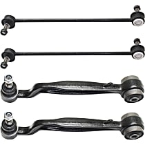 Front, Driver and Passenger Side, Lower, Frontward Control Arm Kit, includes Sway Bar Links
