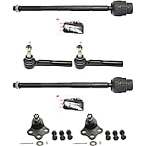 6-Piece Kit Front, Driver and Passenger Side Suspension, includes Ball Joint and Tie Rod End