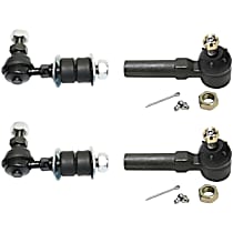 4-Piece Kit Front Suspension Kit,  Includes (2) Sway Bar Link and (2) Tie Rod End