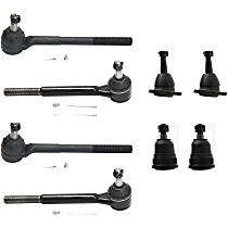 8-Piece Kit Front, Driver and Passenger Side Suspension Kit, includes (4) Ball Joint and (4) Tie Rod End