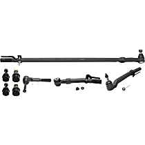 8-Piece Kit Front, Driver and Passenger Side Suspension with Ball Joints, Drag Link, and Tie Rod Ends, 4WD