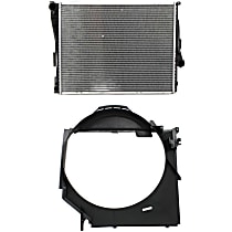 2-Piece Kit Radiator, -Mounted, Automatic Transmission, 3.0L 6Cyl,  Includes (1) Fan Shroud and (1) Radiator