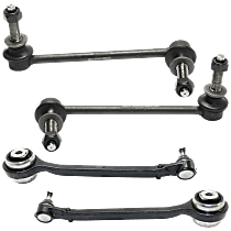4-Piece Kit Front, Driver and Passenger Side Suspension, includes Control Arm and Sway Bar Link