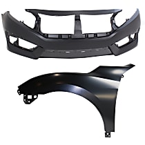 2018 Honda Civic Bumper Covers from 68 CarParts