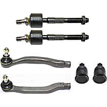 6-Piece Kit Front, Driver and Passenger Side Suspension, includes Ball Joint and Tie Rod End