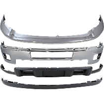 Front Bumper, Chrome, For Models With Fog Lights, includes Bumper Trim and Valances