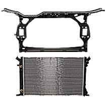 2-Piece Kit Radiator, 2.0L 4Cyl,  Includes (1) Radiator and (1) Radiator Support