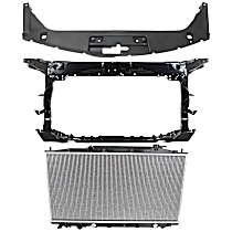 3-Piece Kit Radiator, 3.5L 6Cyl, Coupe,  Includes (1) Radiator, (1) Radiator Support, and (1) Radiator Support Cover