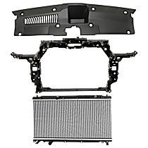 3-Piece Kit Radiator, North America Built Vehicle, 4 Cyl 1.5L, includes (1) Radiator, (1) Radiator Support, and (1) Radiator Support Cover - 