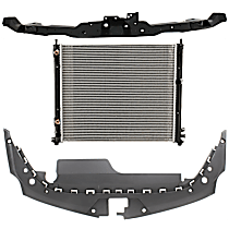 3-Piece Kit Radiator, Automatic Transmission, 6 Cyl 3.0L, includes (1) Radiator, (1) Radiator Support, and (1) Radiator Support Cover - 