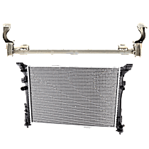2-Piece Kit Radiator, 2.0L 4Cyl,  Includes (1) Radiator and (1) Radiator Support
