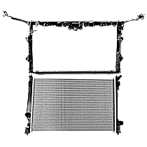 2-Piece Kit Radiator, Production Date From 2020, 6 Cyl 3.5L, includes (1) Radiator and (1) Radiator Support - 