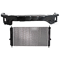 2-Piece Kit Radiator, 2.0L 4Cyl,  Includes (1) Radiator and (1) Radiator Support