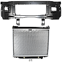 2-Piece Kit Radiator, 6 Cyl 4.2L, includes (1) Radiator and (1) Radiator Support