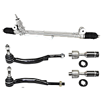 5-Piece Kit Steering Rack, Includes (1) Steering Rack and (4) Tie Rod End