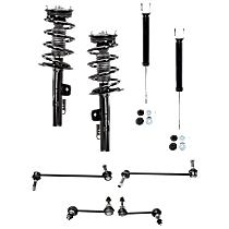 8-Piece Kit Front and Rear, Driver and Passenger Side Suspension Kit,  Includes (4) Shock Absorber and Strut Assembly and (4) Sway Bar Link