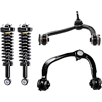4-Piece Kit Front, Driver and Passenger Side Suspension Kit,  Includes (2) Control Arm and (2) Shock Absorber and Strut Assembly