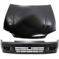 Hood Kit, Steel, Primed, includes Bumper Cover