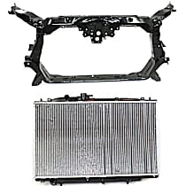 2-Piece Kit Radiator, 3.2L 6Cyl,  Includes (1) Radiator and (1) Radiator Support