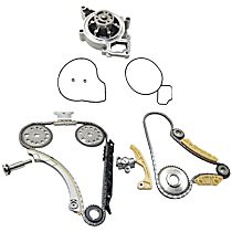 3-Piece Kit Timing Chain Kit, DOHC, Ecotec Engine, 16 Valve, With Gears, 2.2L 4Cyl,  Includes (1) Balance Shaft Kit, (1) Timing Chain Kit, and (1) Water Pump