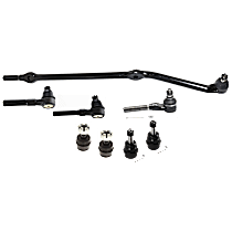 8-Piece Kit Front, Driver and Passenger Side, Inner and Outer Tie Rod End,  22mm Thread Size, with Right Hand Threads, 4WD,  Includes (4) Ball Joint and (4) Tie Rod End