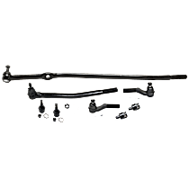 8-Piece Kit Front, Driver and Passenger Side, Inner and Outer Tie Rod End, Includes (4) Ball Joint and (4) Tie Rod End
