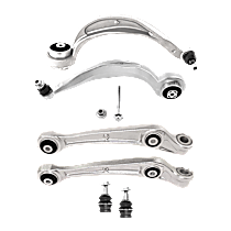 6-Piece Kit Front, Driver and Passenger Side, Lower, Frontward and Rearward Control Arm,  Includes (2) Ball Joint and (4) Control Arm