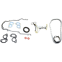 2-Piece Kit Timing Chain Kit, enginedesignationname: L94, VIN: F, OHV, Vortec Engine, 16 Valve, Without VVT Cam Gear(s), 6.2L 8Cyl,  Includes (1) Timing Chain Kit and (1) Timing Cover Gasket