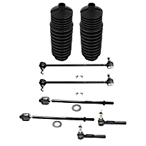 8-Piece Kit Front Sway Bar Link, FWD,  Includes (2) Steering Rack Boot, (2) Sway Bar Link, and (4) Tie Rod End