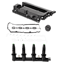 2-Piece Kit Ignition Coil, Includes (1) Ignition Coil and (1) Valve Cover